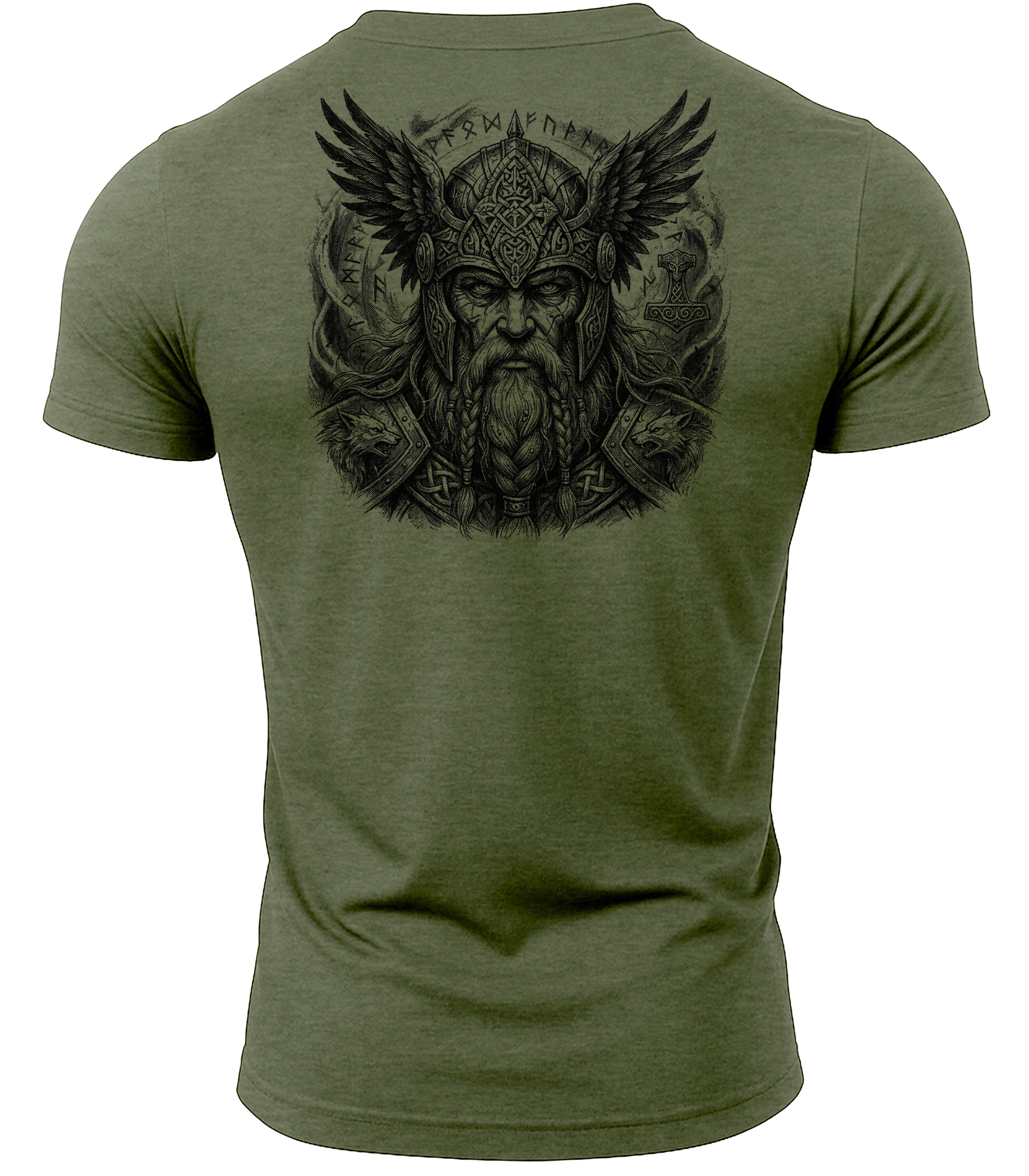 Heather Military Green | Back