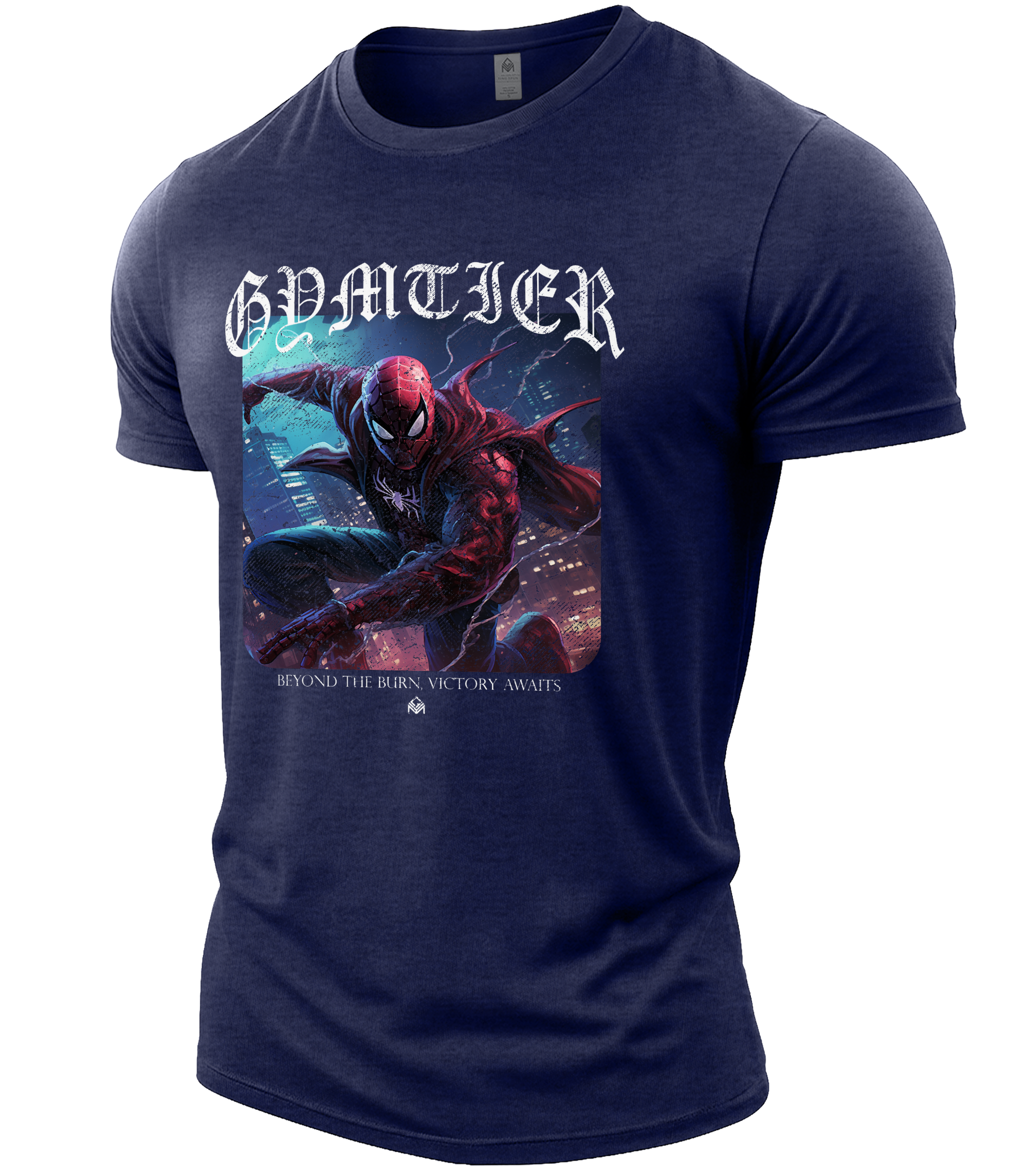 Heather Navy | Angle