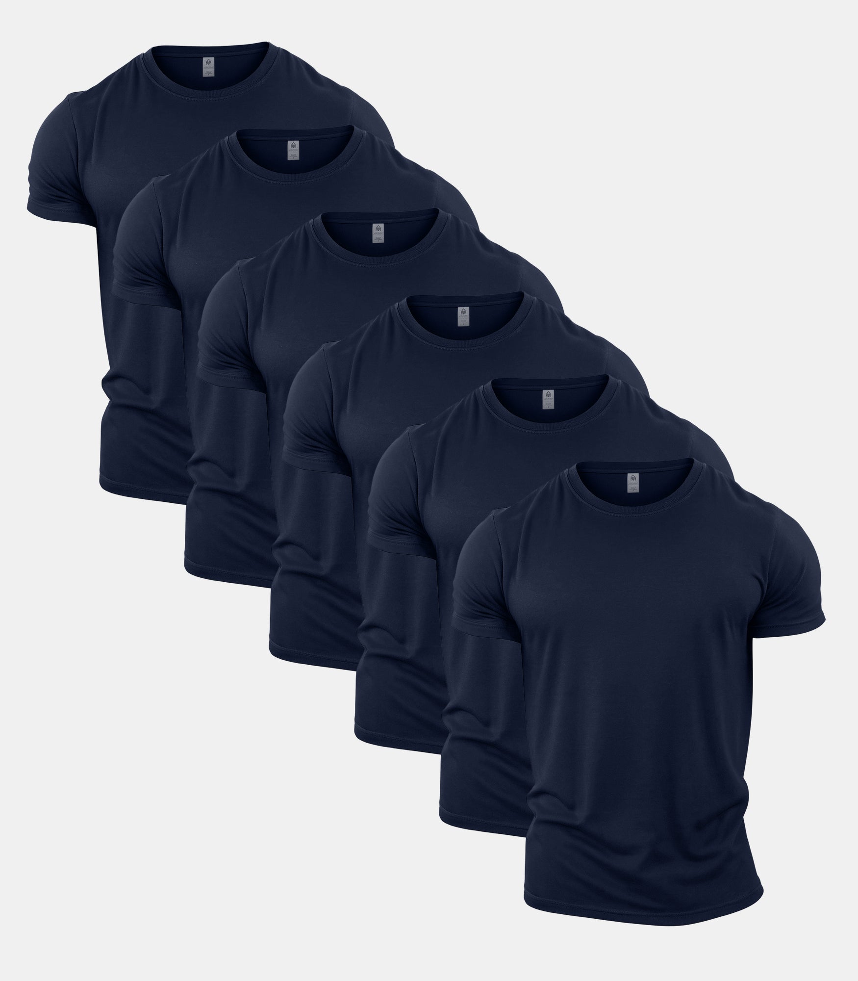 All Navy Crew Neck T-Shirt 6 Pack