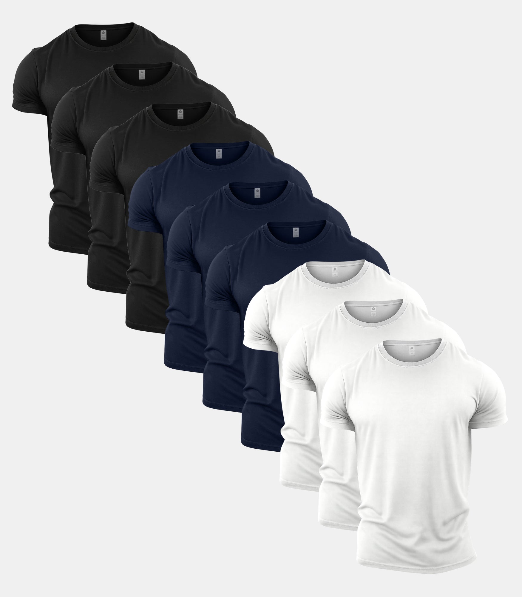 Standard Crew Neck Gym T-Shirt 9 Pack