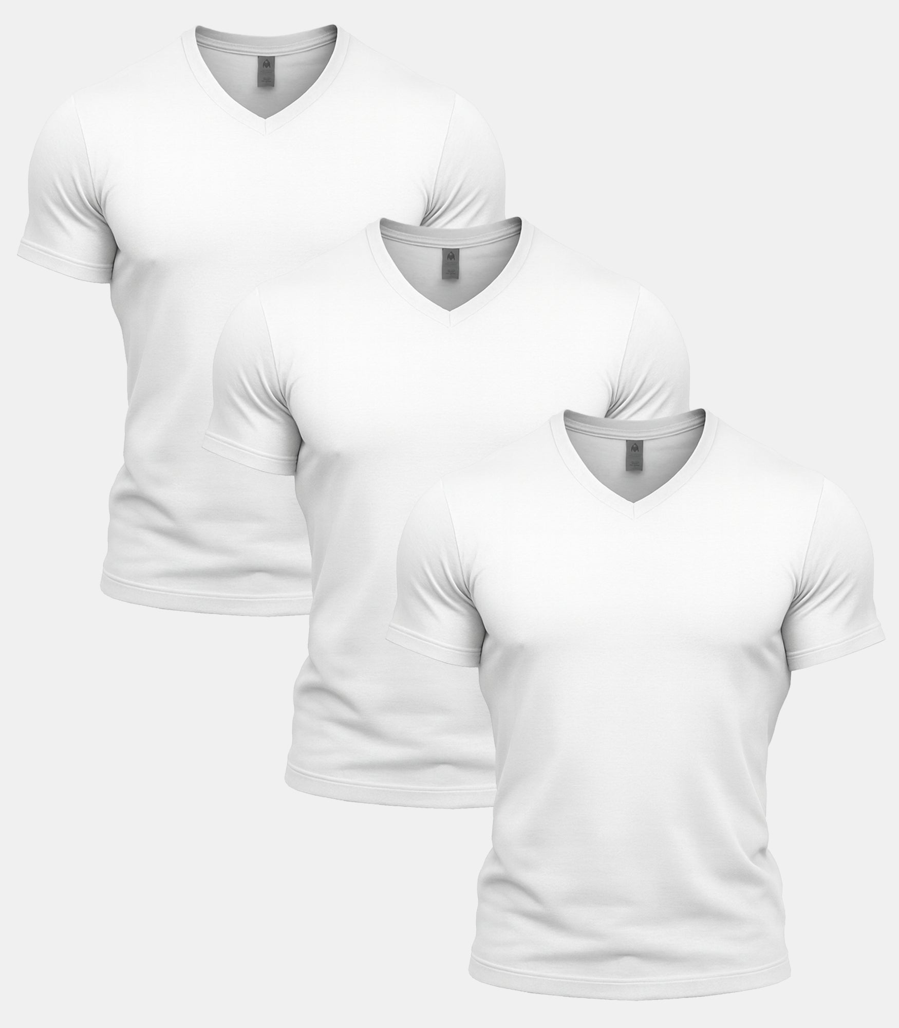 All White V-Neck 3 Pack