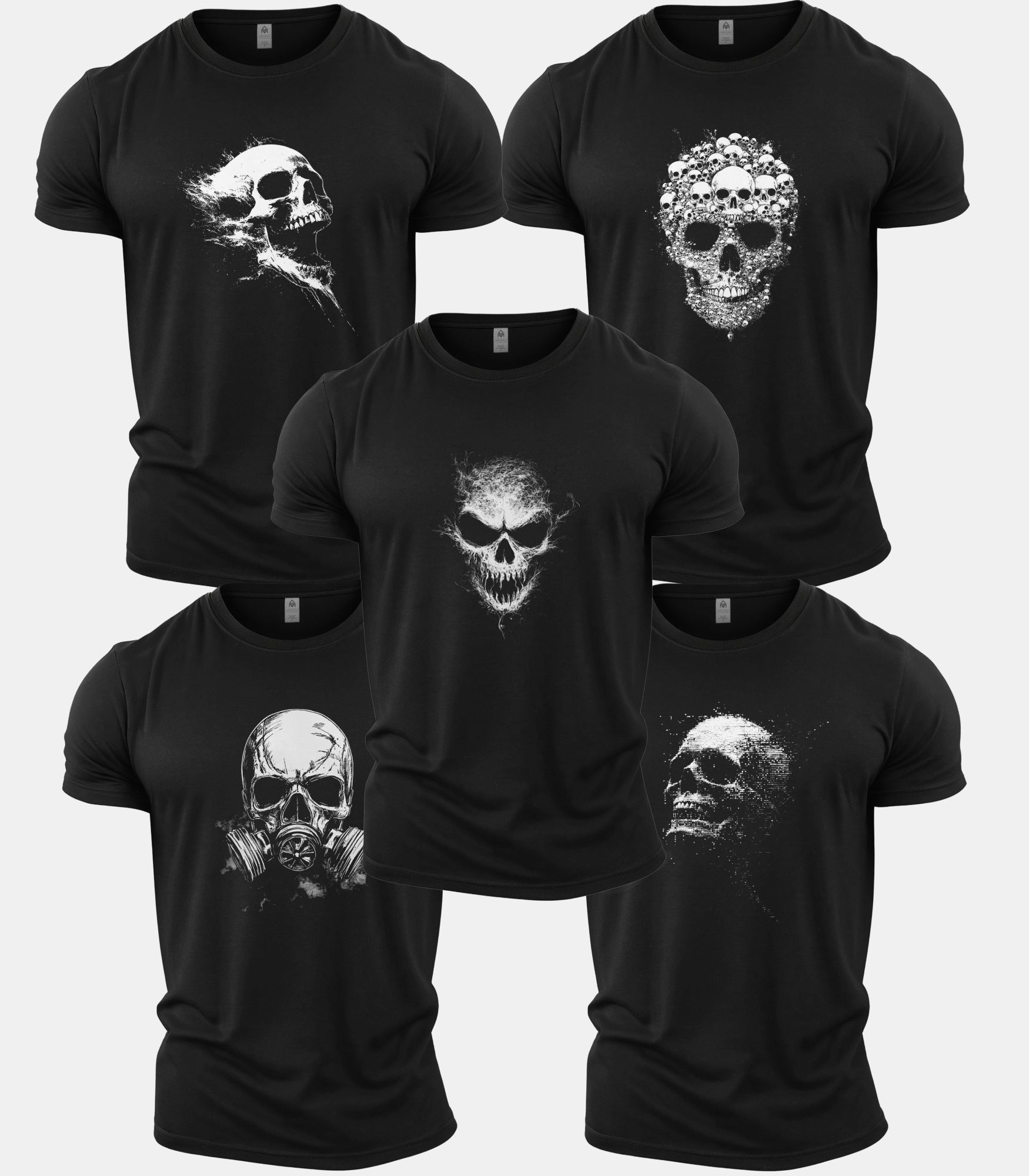 The Skull Collection - Gym T-Shirt 5 Pack