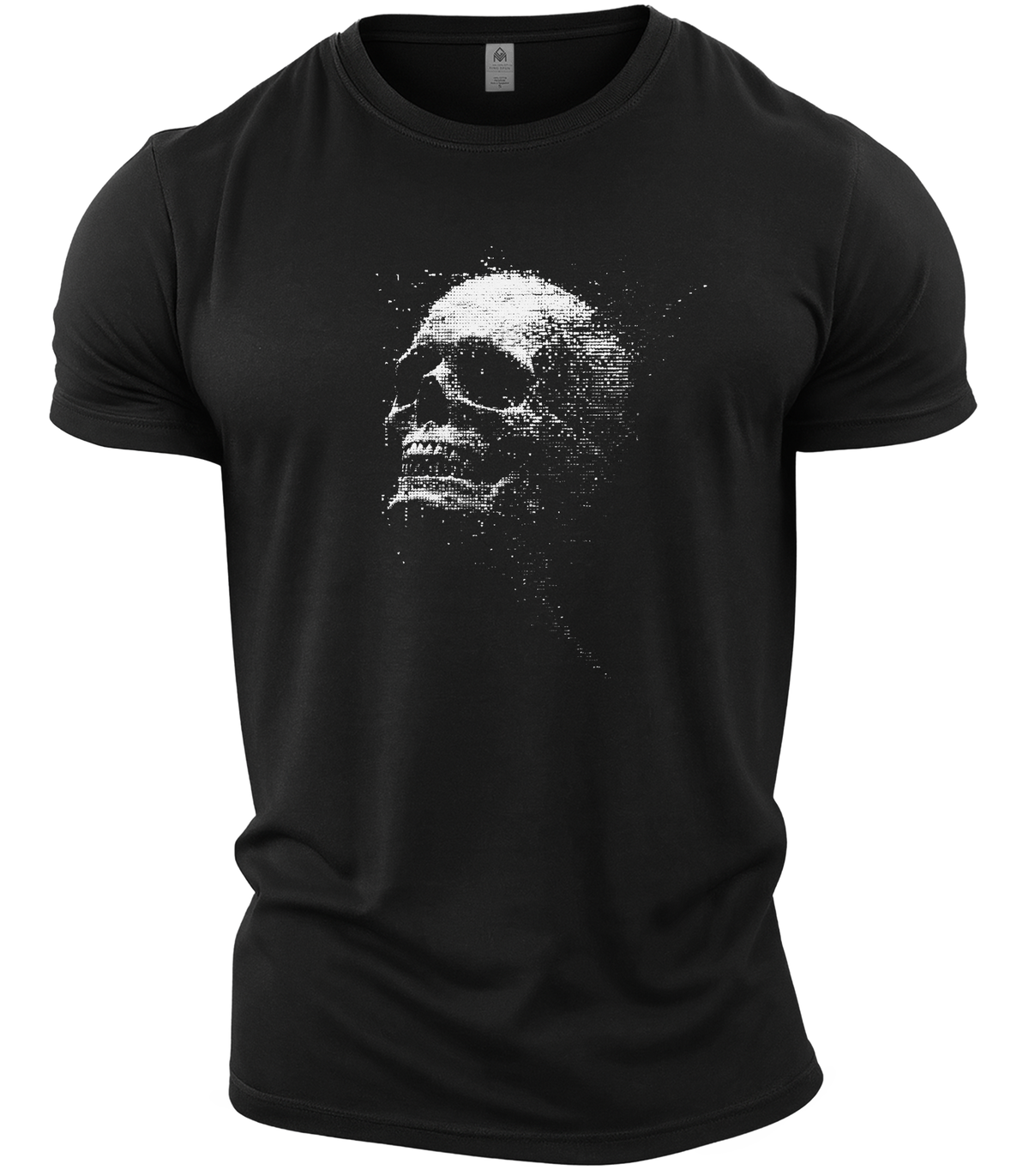 GYMTIER-SKULLPIXELLATED-GD001 - BLAC