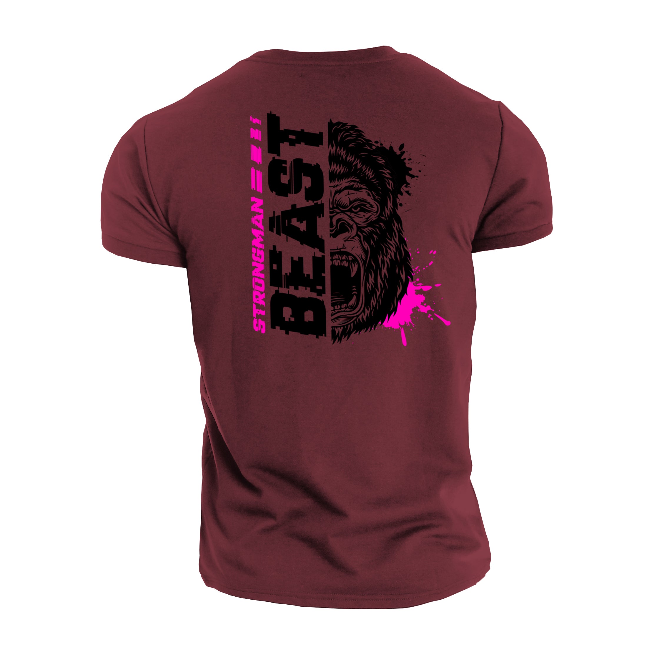 Strongman Beast Pink - Gym T-Shirt