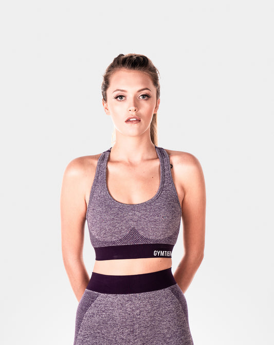 Womens Sculpt Purple Sports Bra