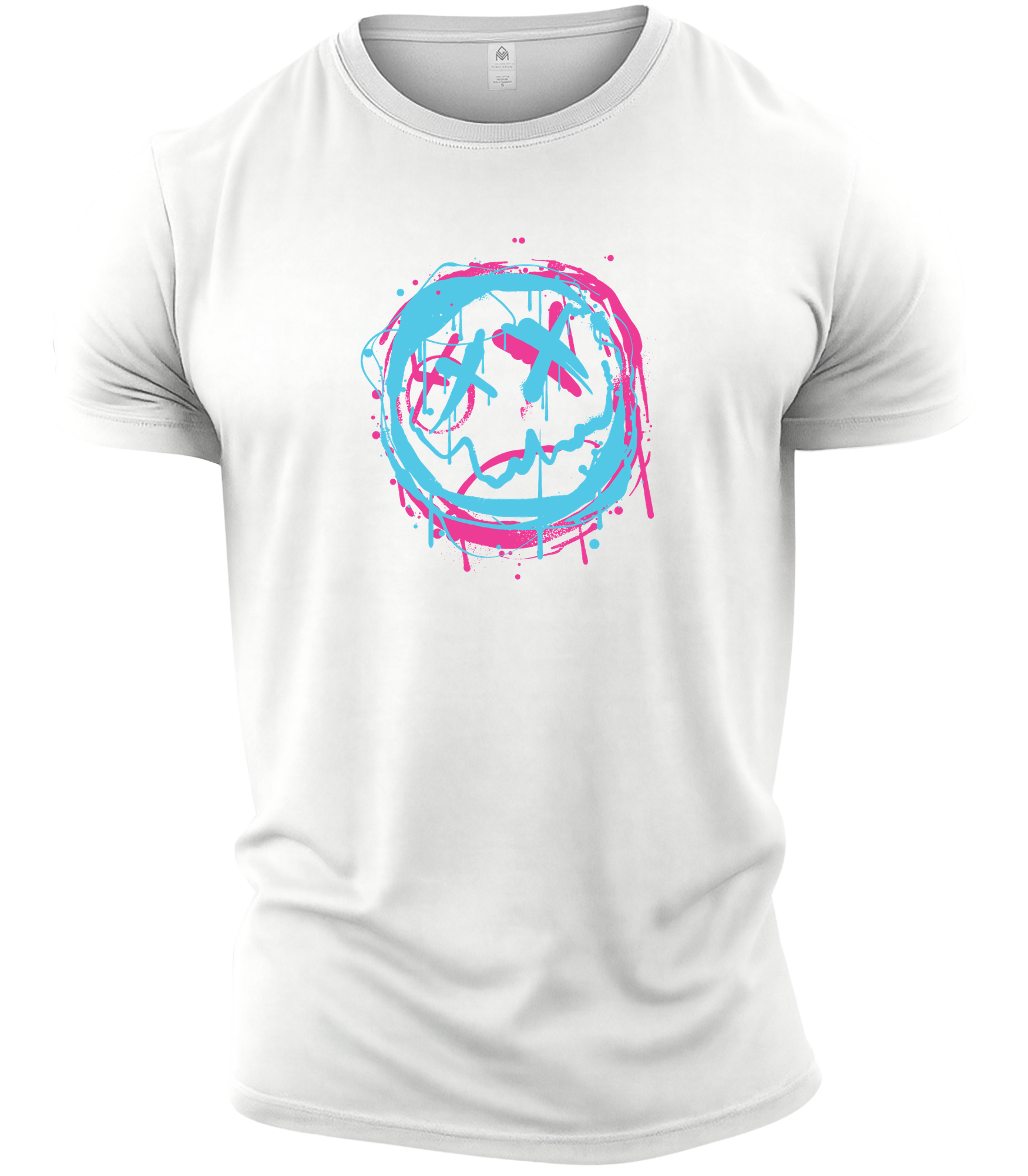 GYMTIER-TWISTEDSMILEY-GD001 - WHIT