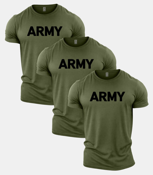 Army T-Shirt Green 3 Pack