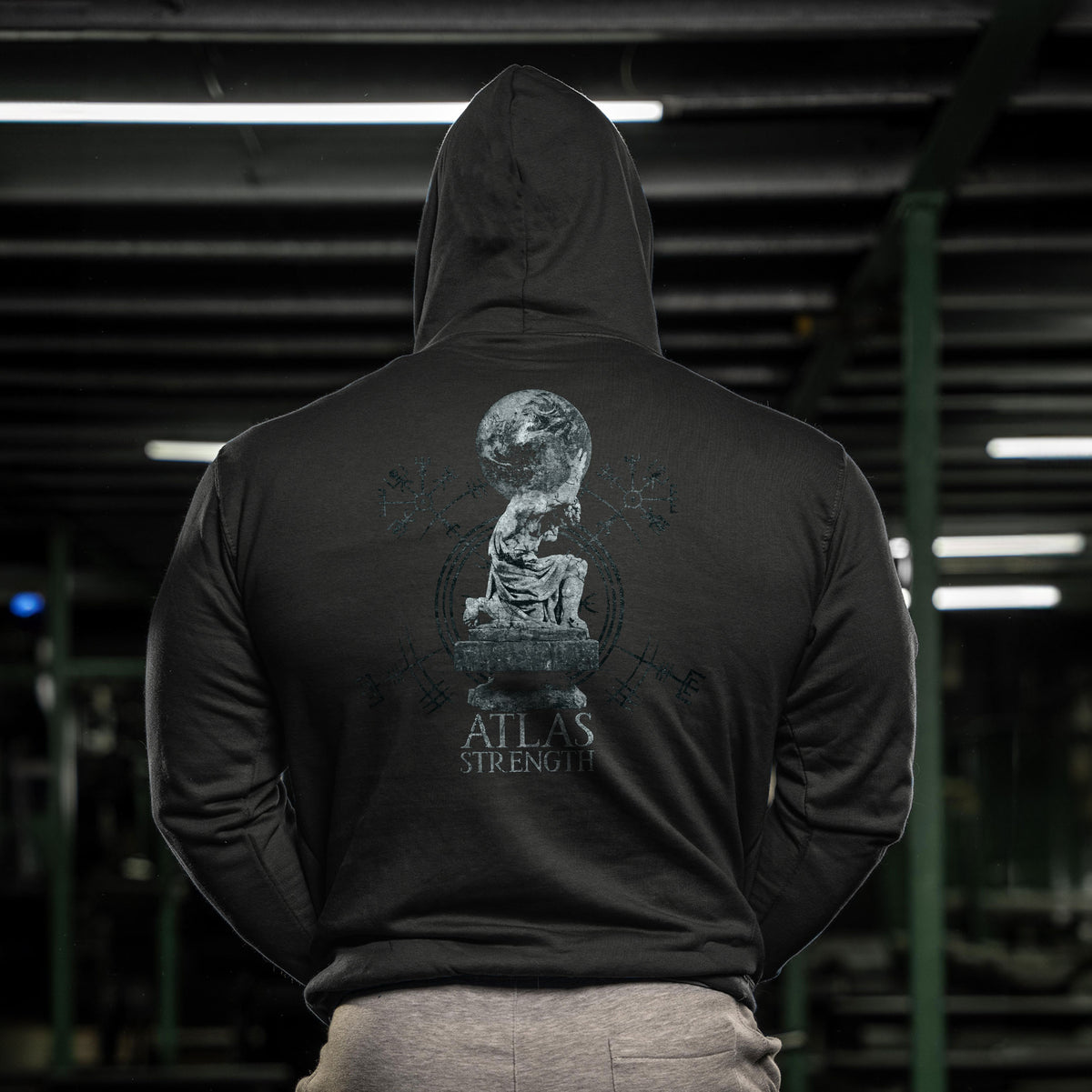 Atlas Strength Stone - Gym Hoodie