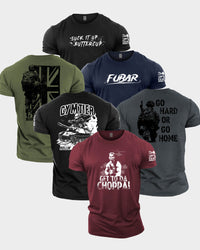 Gymtier Barbell Division - Choppa Gym T-Shirt 6 Pack