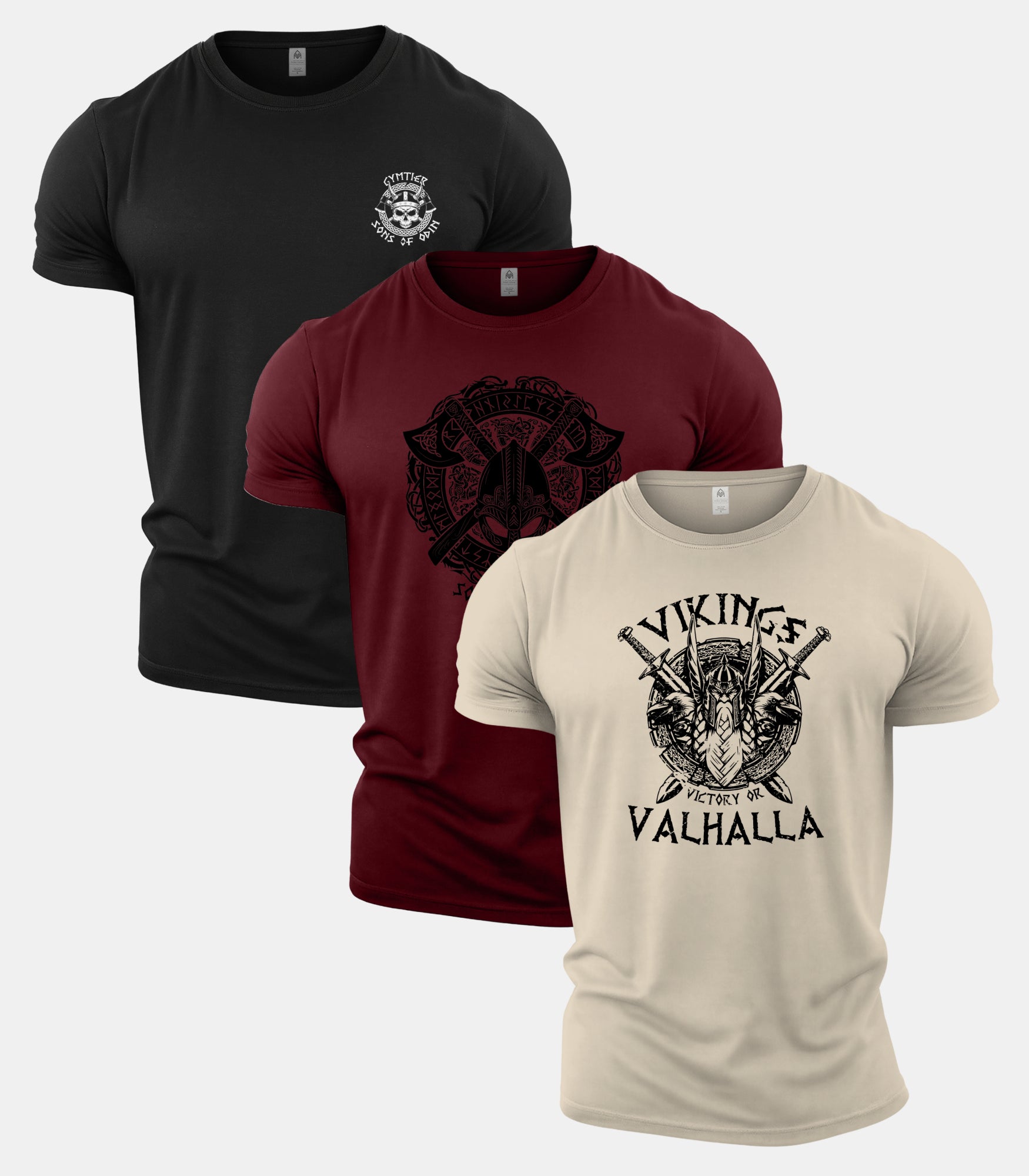The Victory Sons Of Odin Gym T-Shirt 3 Pack