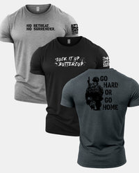 Gymtier Barbell Division - Buttercup Gym T-Shirt 3 Pack