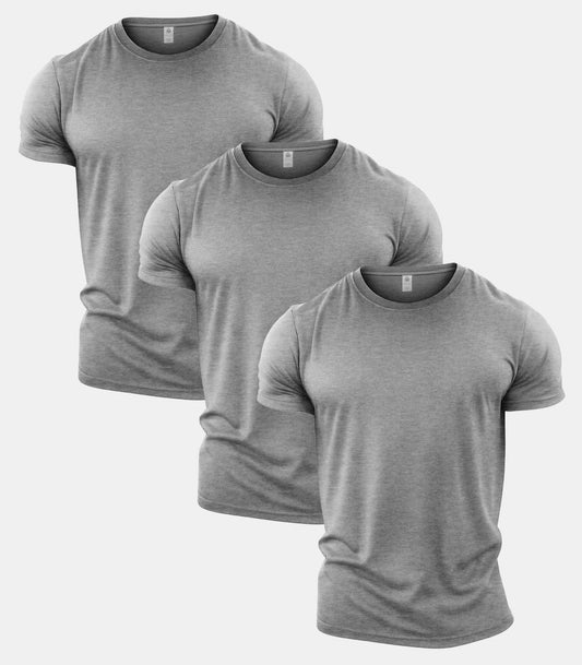 All Sport Grey Crew Neck T-Shirt 3 Pack