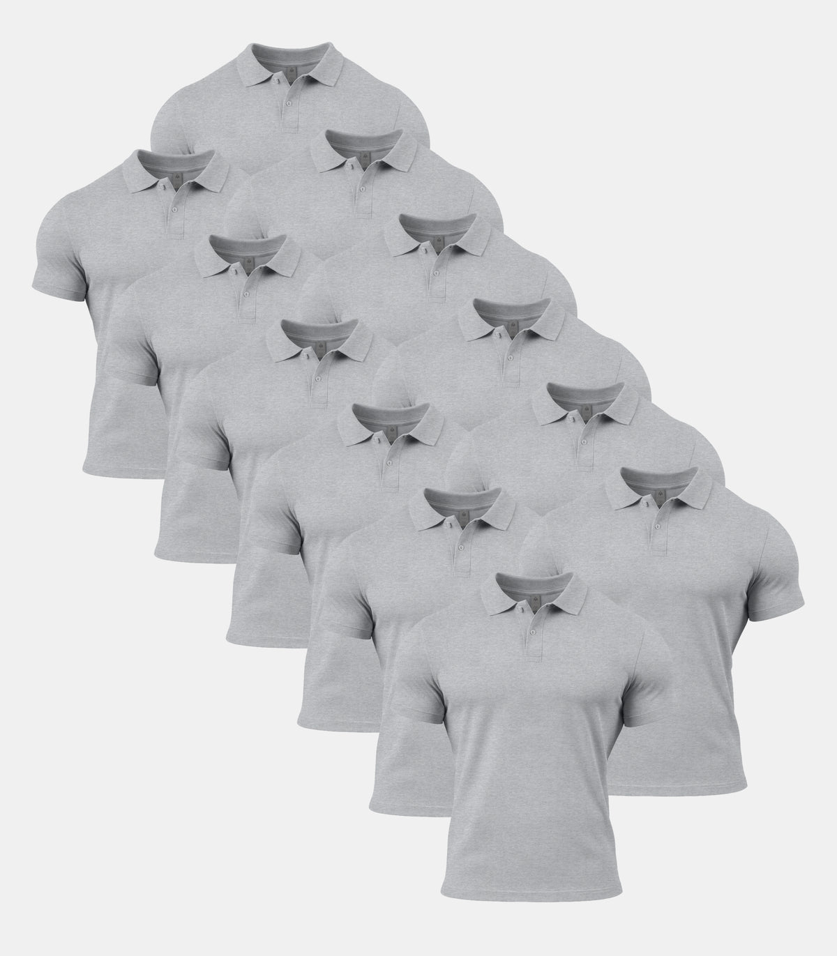 All Sport Grey Polo Shirt 12 Pack