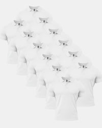 All White Polo Shirt 12 Pack