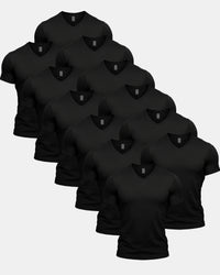 All Black V-Neck 12 Pack