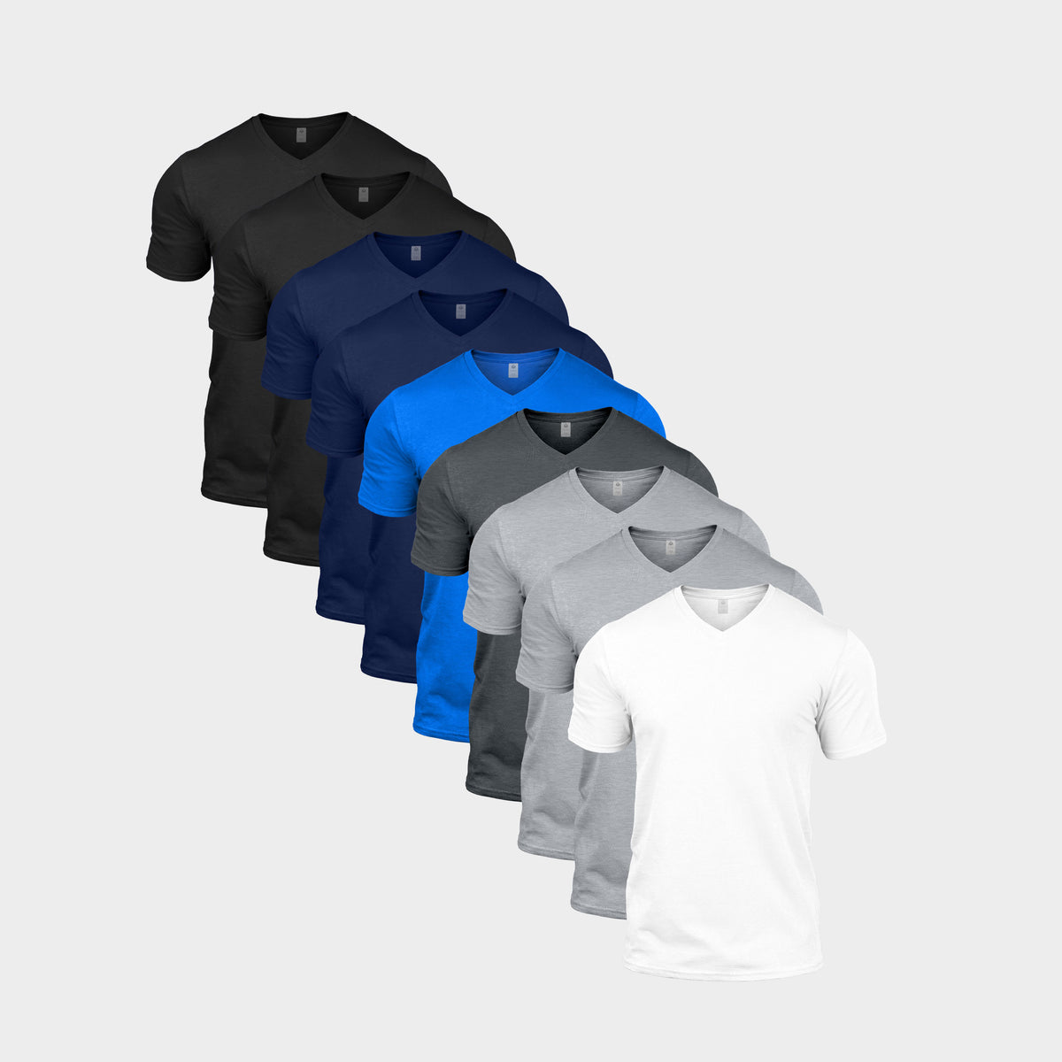 Multi Colour V-Neck 9 Pack