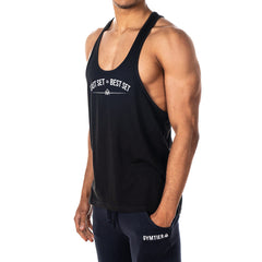 Last Set = Best Set Mens Stringer Tank Top