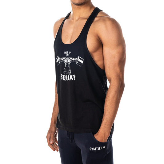 Shut Up And Squat Mens Stringer Tank Top