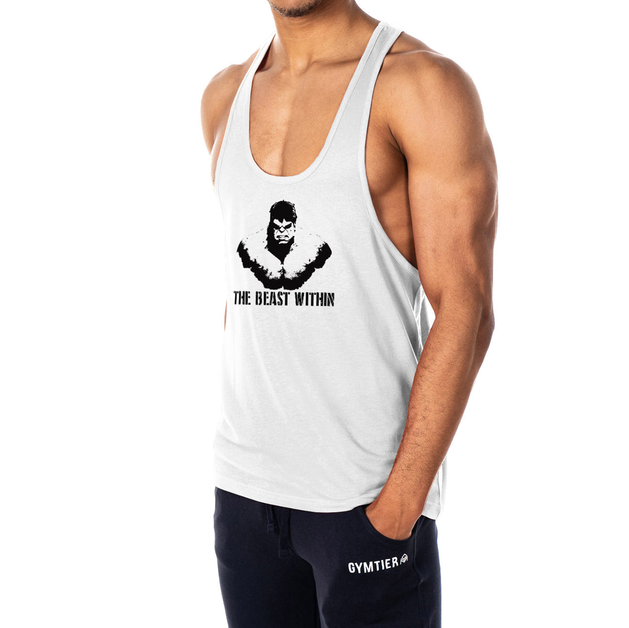 The Beast Within Mens Stringer Tank Top