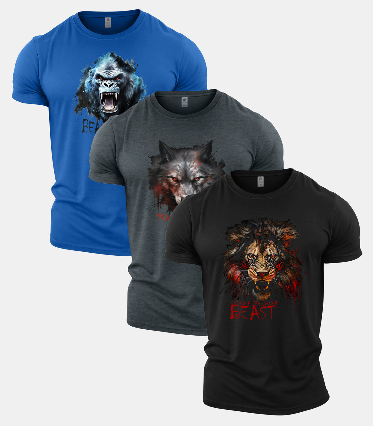 Strongman Inner Beast Gym T-Shirt 3 Pack