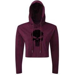 Skull - Cropped Hoodie