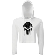 Skull - Cropped Hoodie