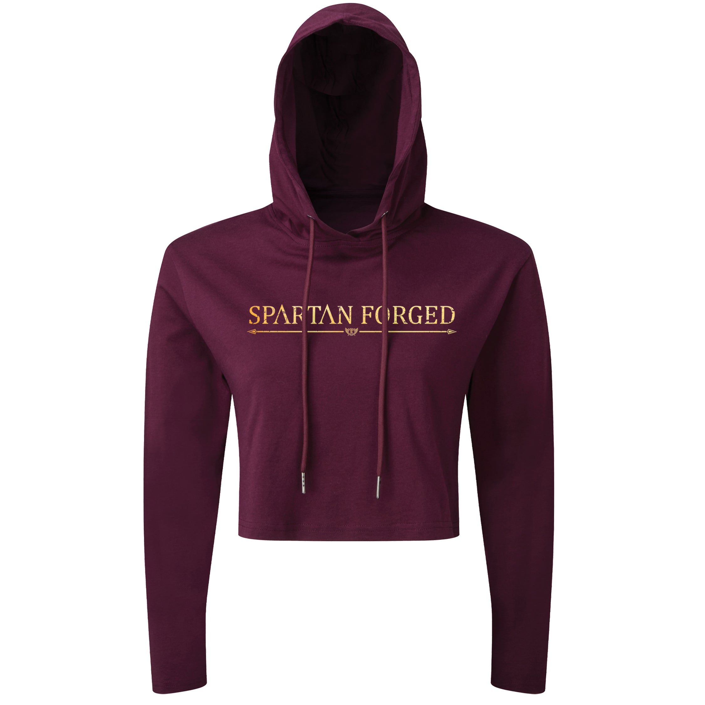 Spartan Forged Gold - Spartan Forged - Cropped Hoodie
