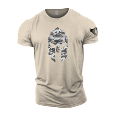 Spartan Helmet Winter Camo - Spartan Forged - Gym T-Shirt