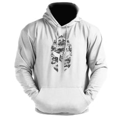 Spartan Helmet Winter Camo - Spartan Forged - Gym Hoodie