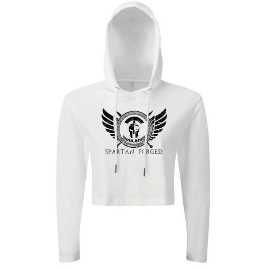 Spartan Forged Chest Emblem - Spartan Forged - Cropped Hoodie