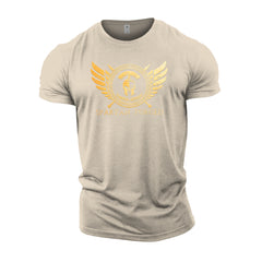 Spartan Forged Chest Emblem Gold - Spartan Forged - Gym T-Shirt