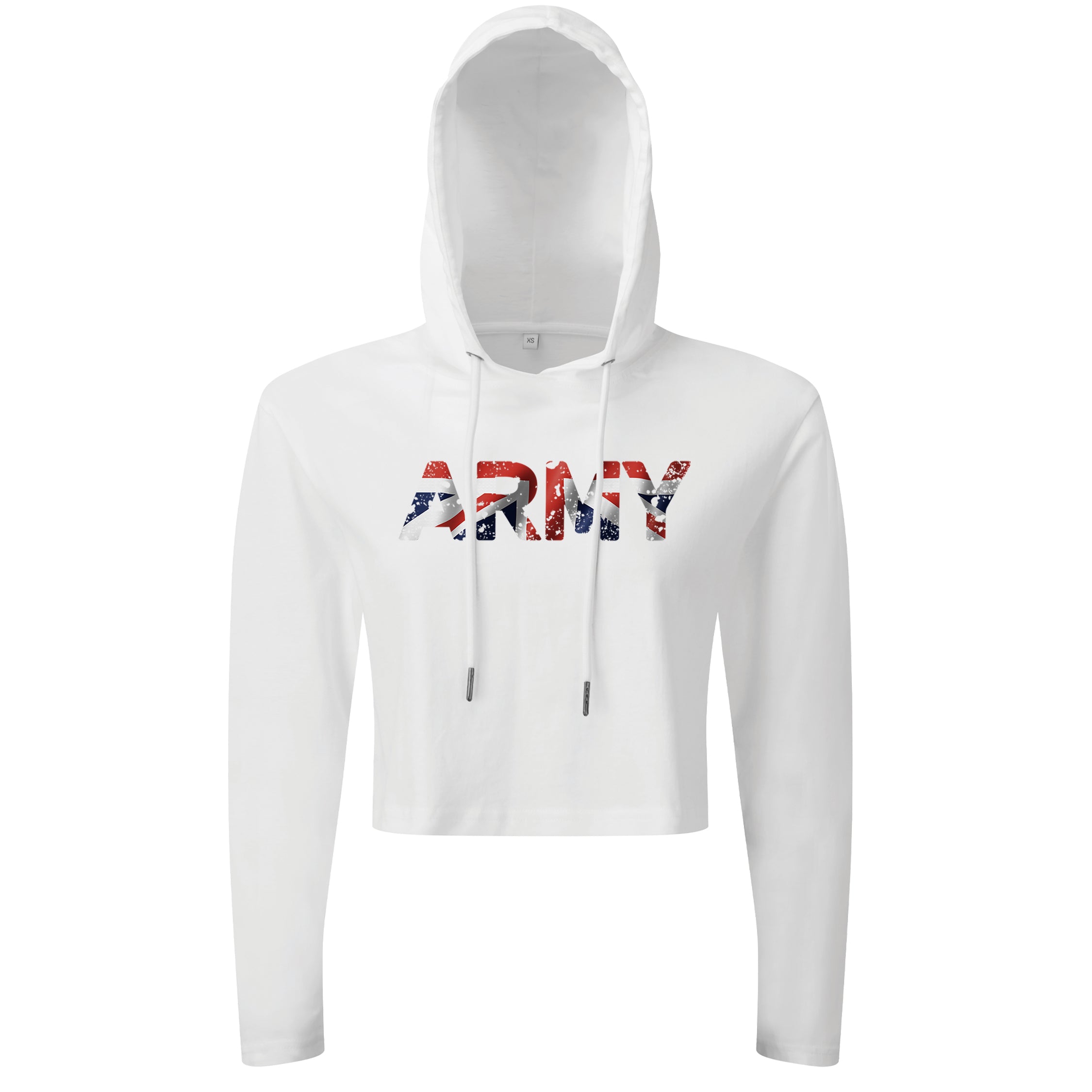 ARMY UK Flag - Cropped Hoodie