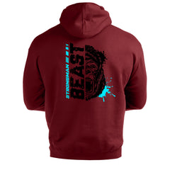 Strongman Beast Blue - Gym Hoodie