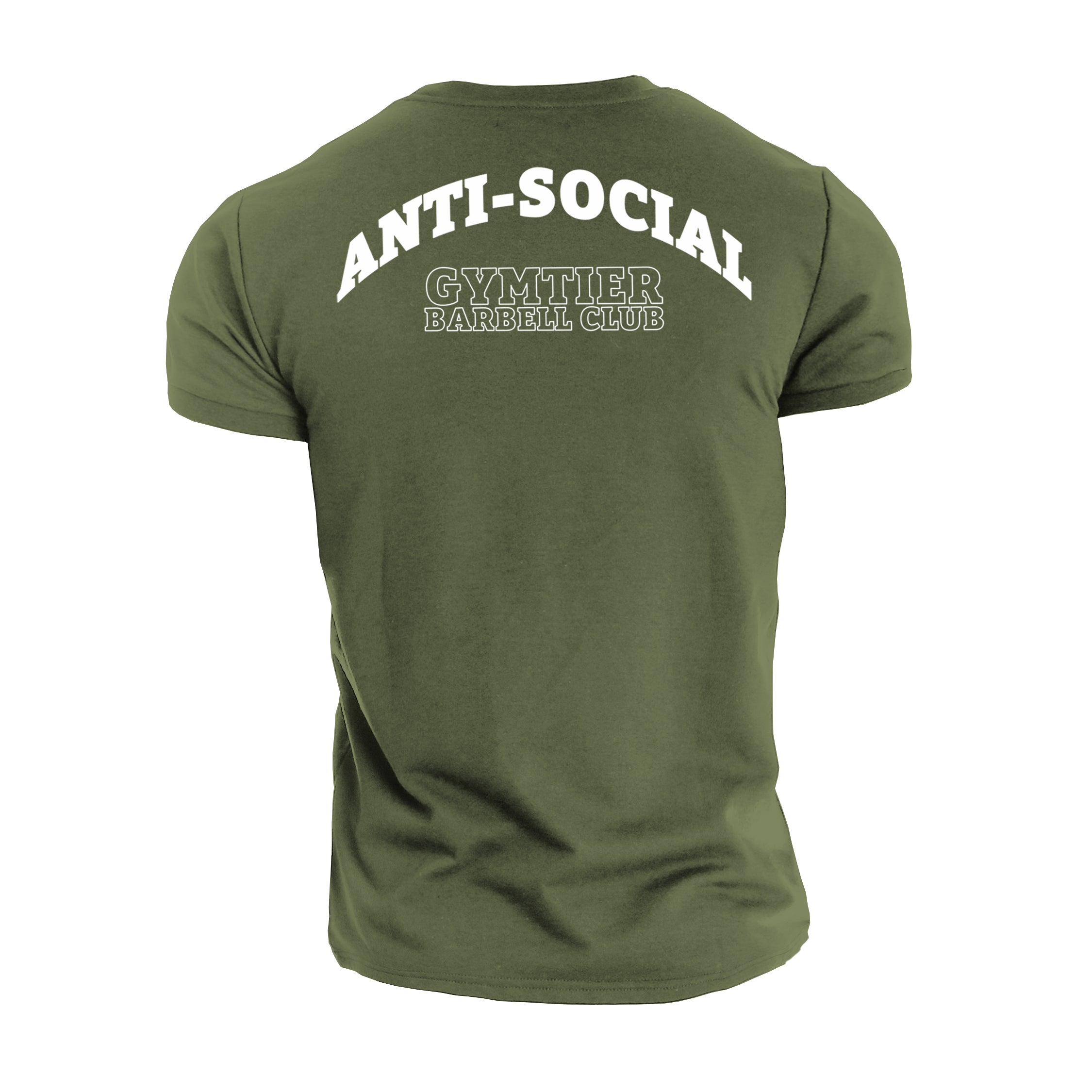 Gymtier Barbell Club - Anti-Social - Gym T-Shirt