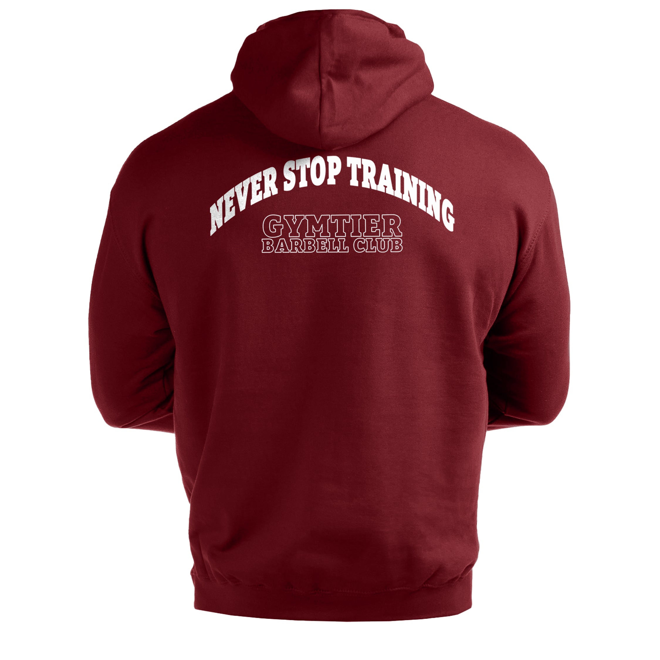 Gymtier Barbell Club - Never Stop Training - Gym Hoodie