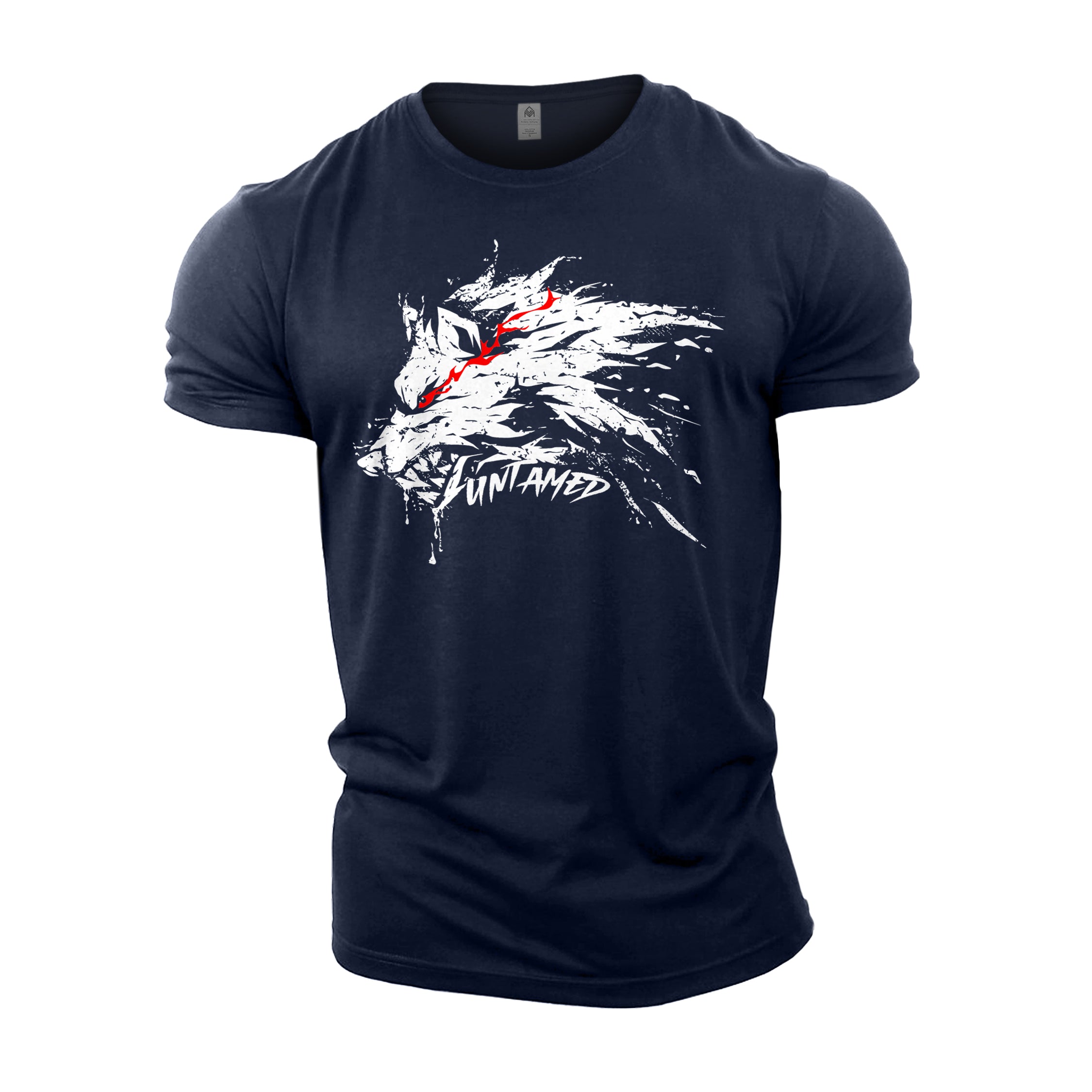 Untamed Wolf Red Eyes Drip - Gym T-Shirt