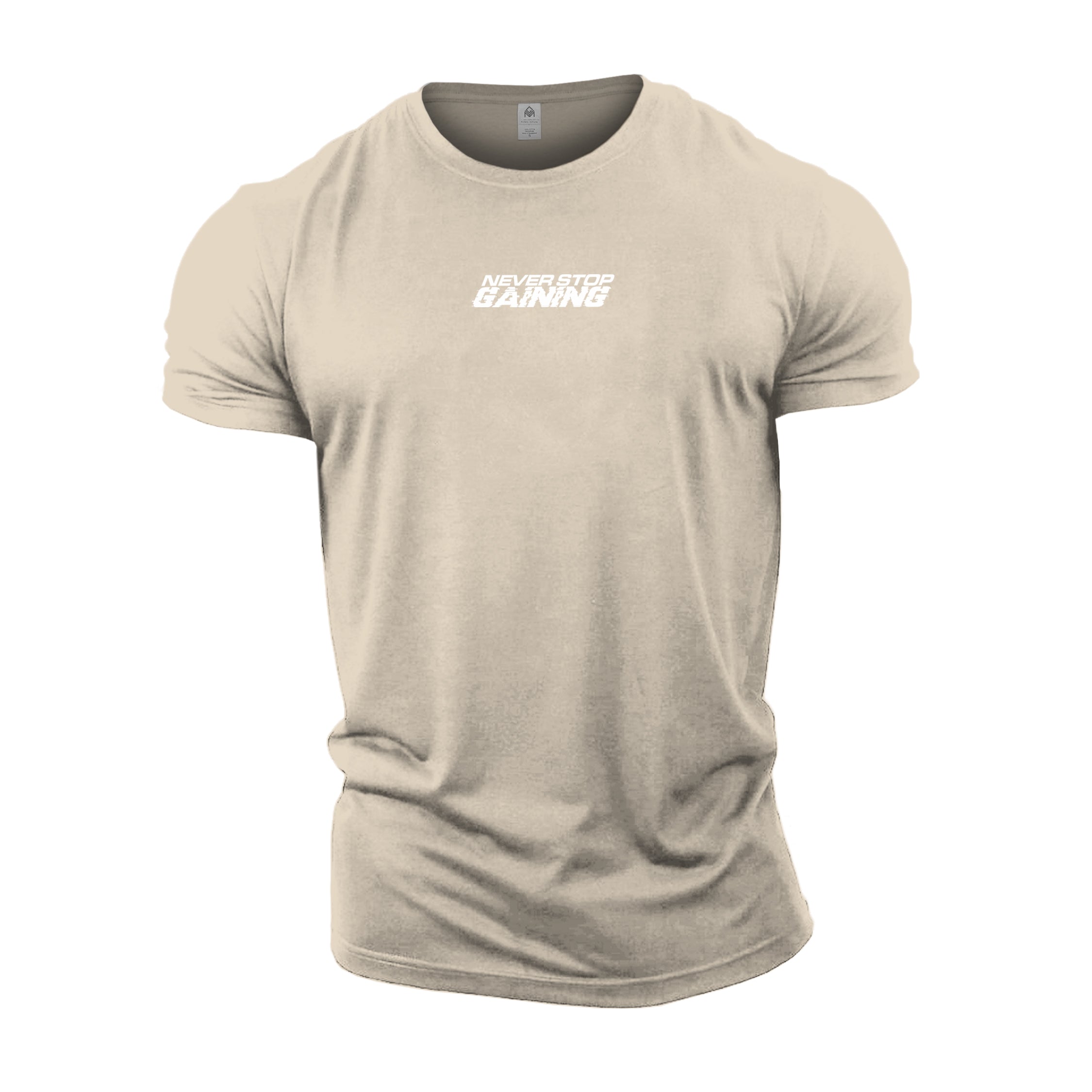 Strongman Never Stop Gaining - Gym T-Shirt